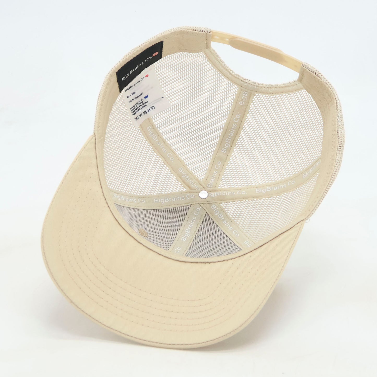 BigBrains Co. Beige XL Trucker Cap