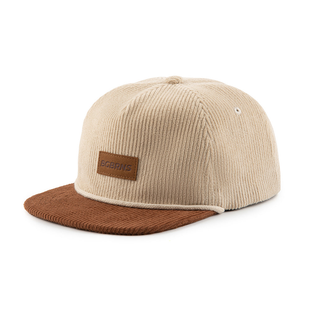BigBrains Co. Beige Corduroy XL Fivepanel Cap