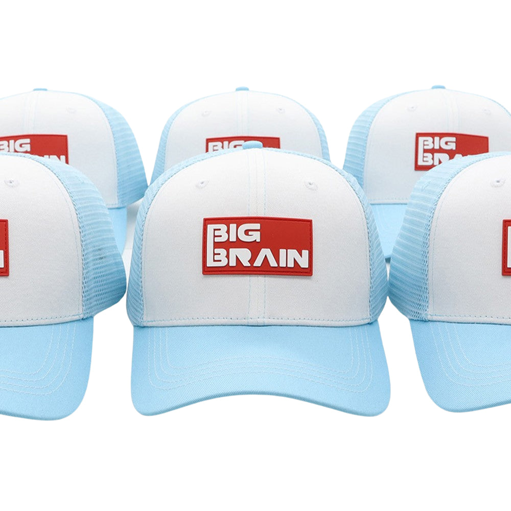 BigBrains Co. Blue XL - XXL Trucker Cap