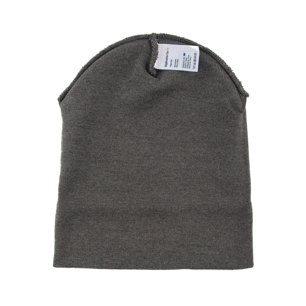 BigBrains Co. Grey XL - XXL Beanie Hat
