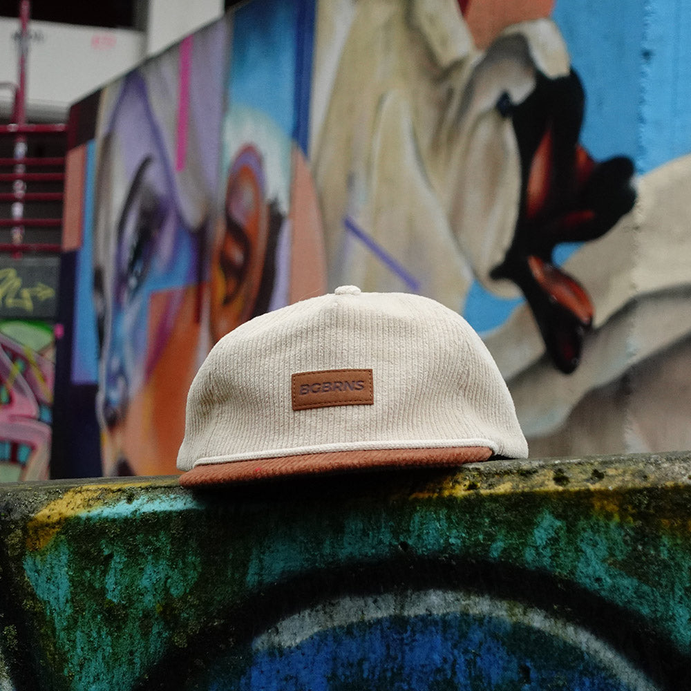 BigBrains Co. Beige Corduroy XL Fivepanel Cap