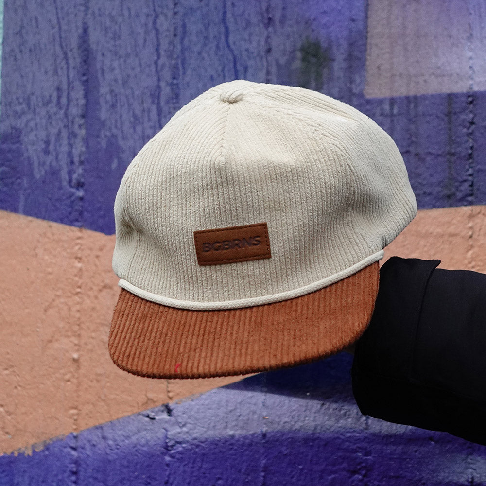 BigBrains Co. Beige Corduroy XL Fivepanel Cap