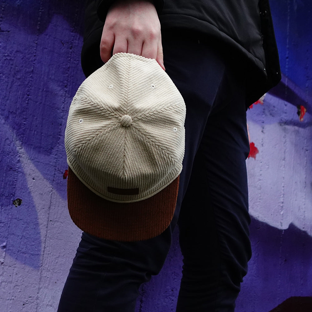 BigBrains Co. Beige Corduroy XL Fivepanel Cap